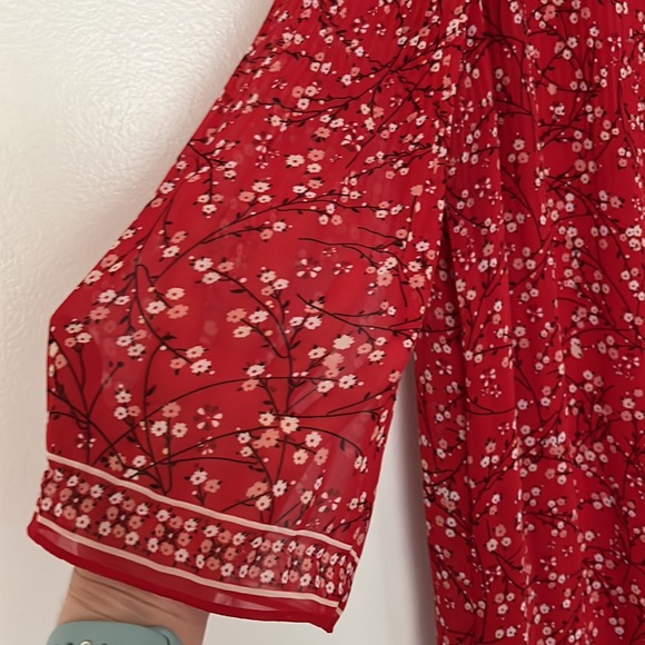CLOSING SALE! 
Max Studio | Red Floral Dress - Picture 4 of 6